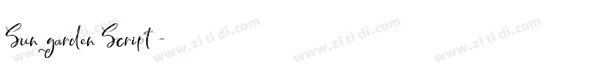 Sungarden Script字体转换 Sungarden Script字体转换